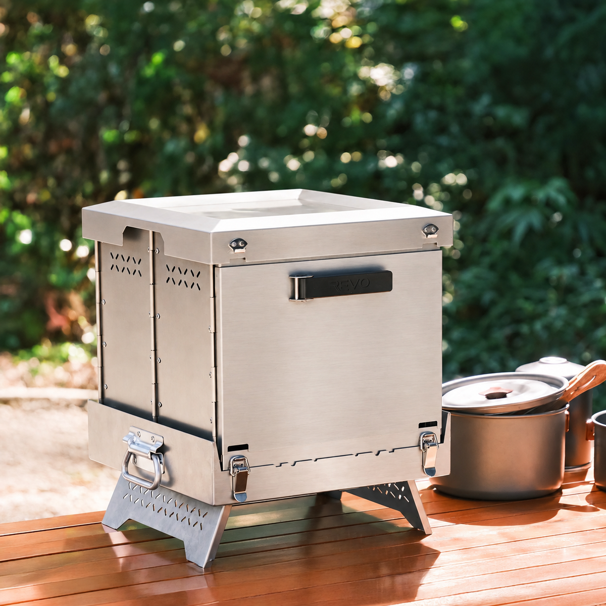 StoviGo Foldable Top-Heating Grill