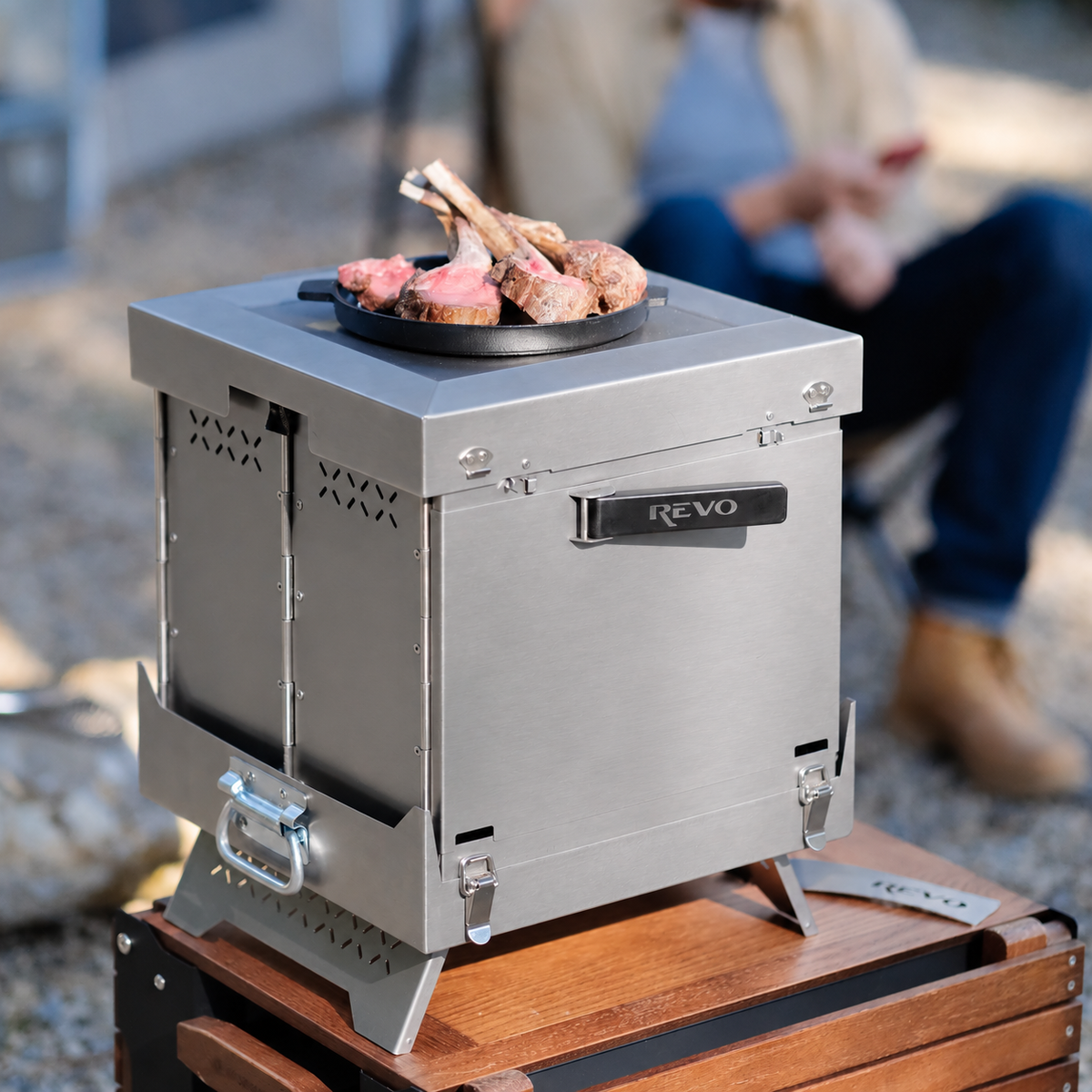 StoviGo Foldable Top-Heating Grill