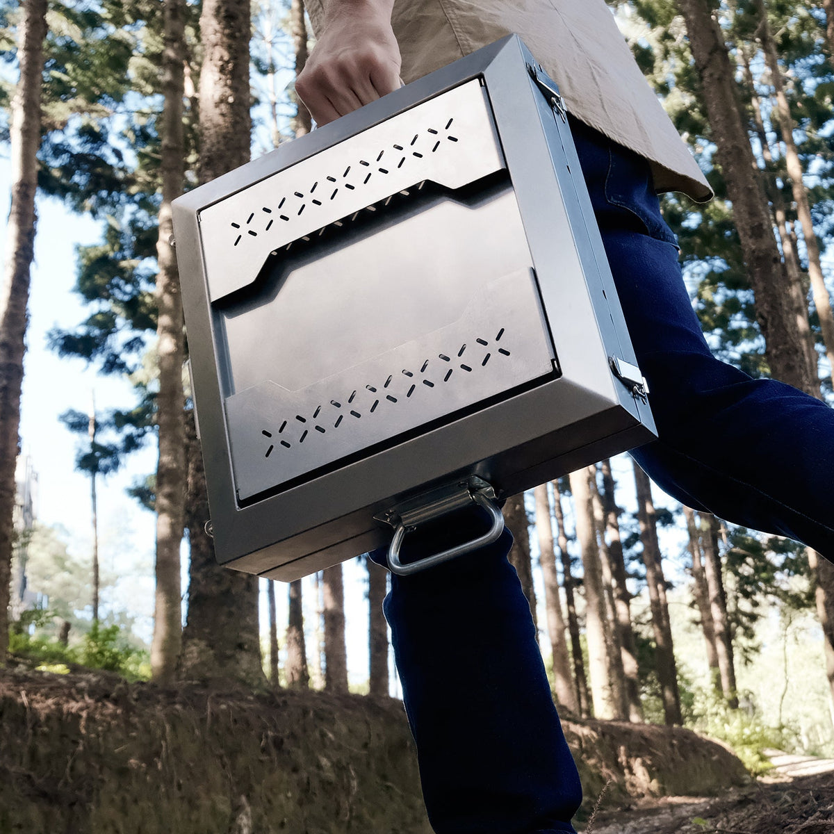 StoviGo Foldable Top-Heating Grill